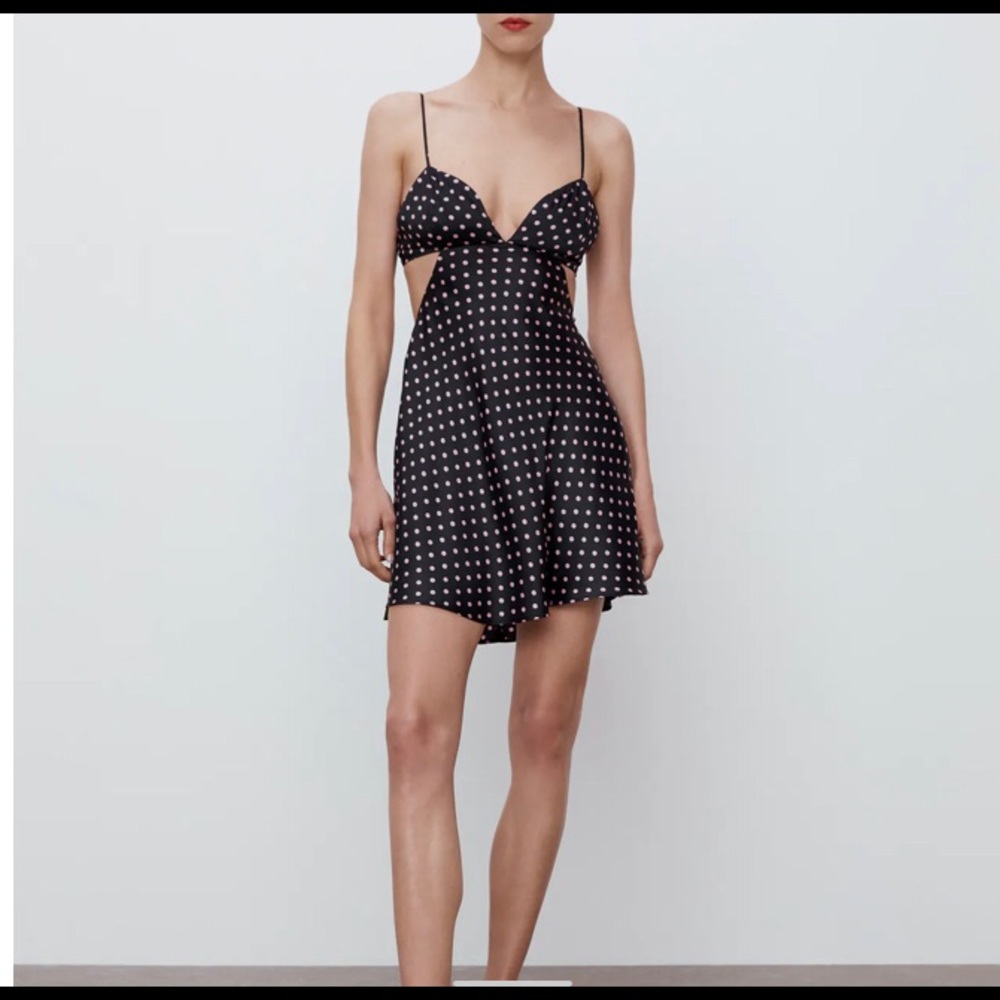 Micro Dot Mini Dress